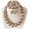 Light Luxury Necklace Bracelet Earring Ring Sets Vintage Style French Pearl Necklace  Holiday Gifts