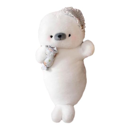 Плюшевая игрушка Тюлень Мягкая набивная подушка-животное для сна и снятия тревоги 70 см Милая