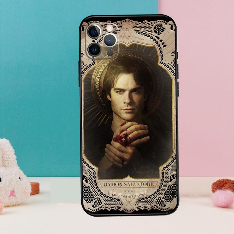 Чехол для телефона Damon Salvatore Дневники вампира Для iPhone 17 Air 16 15 13 12 11 14 Pro Max 12 13 mini 15 16 Plus 16e Чехол