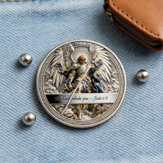 1/2/3 шт. Двусторонняя коллекционная монета Архангела Металлическая резьба St. Сувенирная монета Святого Михаила Жетоны испытаний христианской веры Декорация Религиозный подарок