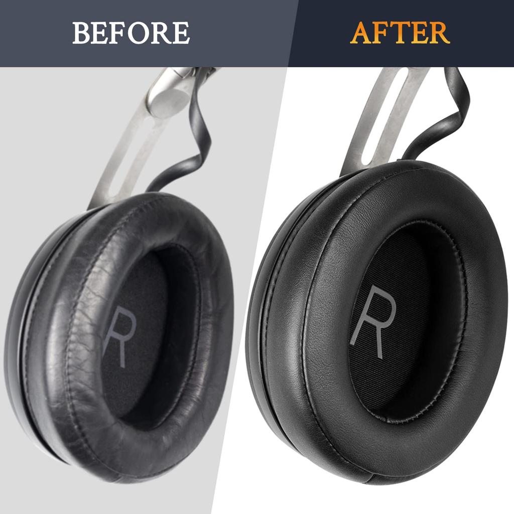 Амбушюры SOULWIT, амбушюры, сменные амбушюры для наушников Sennheiser Ear, протеиновая кожа, черные, для Sennheiser Momentum 3 M3AEBTXL Over/Around