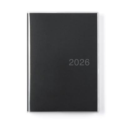 MUJI Начиная с декабря Понедельник 84854378 Планировщик с первого взгляда, Месячный/Ежедневный, 2025, Начало, А5, Черный,
