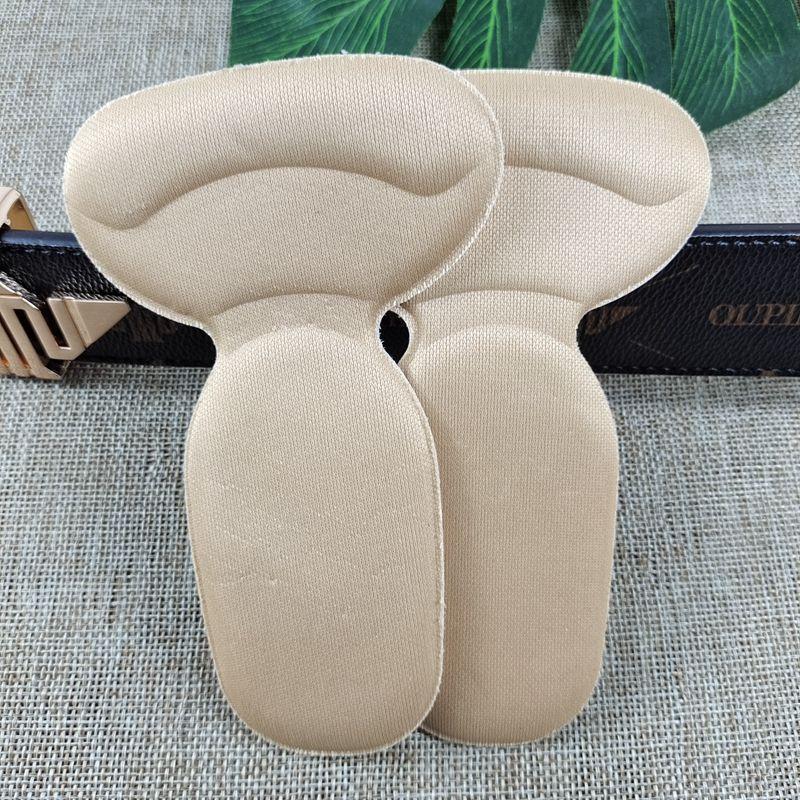 2 в 1 Наклейки на пятки Противофрикционные наклейки для ног Поролоновые Т-образные наклейки для женских туфель на высоком каблуке для предотвращения соскальзывания пятки и боли Толстые накладки на пятки