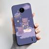 Черный Чехол Для Nokia C20Plus Чехол TA-1388 TA-1380 Мягкий Силикон Эстетичный Милый Кот Мультфильм Funda Для Nokia C20 Plus Задняя Крышка