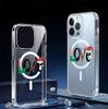 Любовь Английский Магнитный Прозрачный Чехол для iPhone 15/16/17 Pro Max - Полное Покрытие