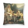 Luxury Jesus Holy Family Throw Pillow Case Decoration Square Mary And Joseph Cushion Cover Pillowcover for Sofa