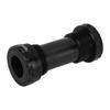 Bike Bottom Bracket Threaded Screw In Type Aluminium Alloy Bottom Bracket for Mountain Bike Black