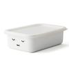 [Fuji Enamel] Shallow Square Container M Miffy Face Series