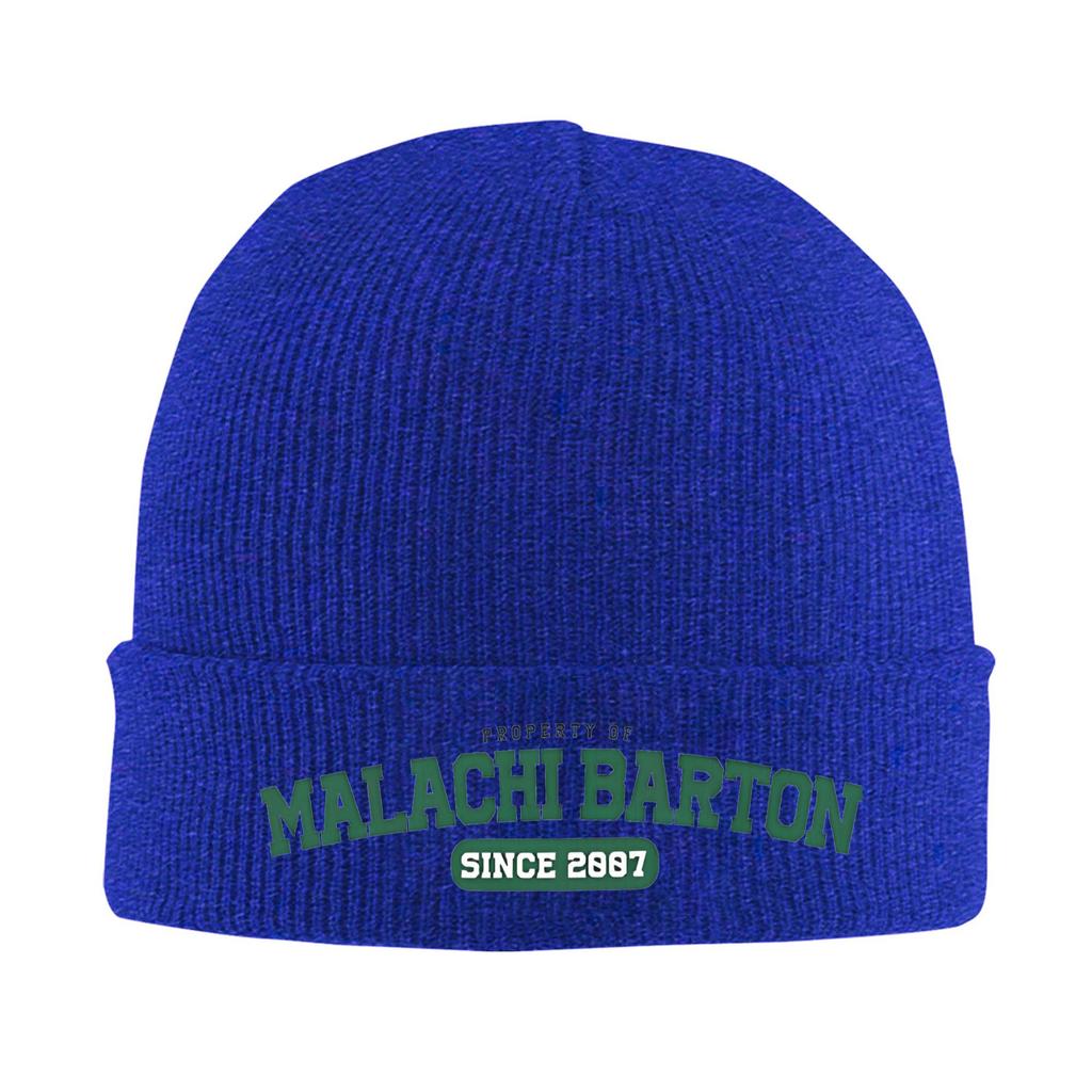 Malachi Barton Knitted Hat Beanie Hats Hippie Elastic Unisex Adult Bonnet Hats Autumn Winter Graphic Vintage Caps Gift Idea
