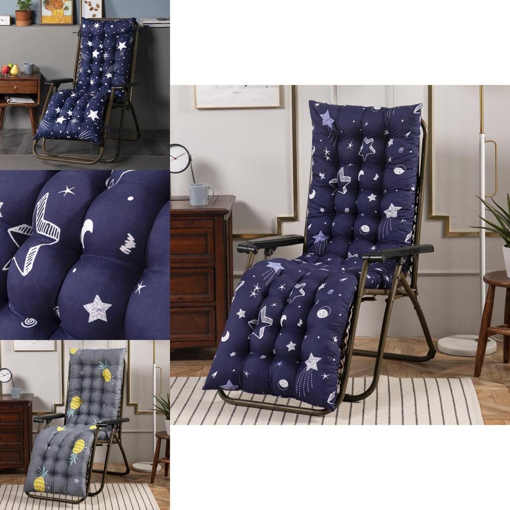 Stylish Leaves Starry High Back Chair Cushion Designed For Enhanced Comfort On Garden Furniture