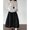 Johnature Korean Bud Women Skirt Simple Summer High-waisted Casual Elastic Versatile Loose Skirts