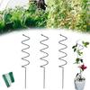 3 Pcs Plant Support Stakes Twist Tomato Stakes Spiral Plants Stakes Iron Garden Stakes Supports with Twist Ties for Climbing Plants Vines