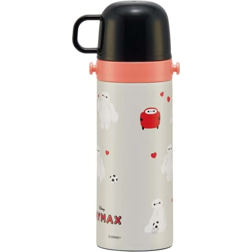 Skater Children's Stainless Steel Water Bottle 2way Direct Drinking 470ml Cup Drinking 430ml Baymax Child-friendly Lightweight Type Girls Boys Thermal
