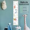 2M Height Child Growth Chart Wall Hanging Catoon Pattern Height Chart Growth Ruler Removable Height Measure Ruler