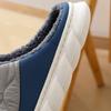 Comwarm, зимние мужские тапочки, теплая домашняя хлопковая обувь, домашние нескользящие плюшевые тапочки на толстой подошве, меховые тапочки для спальни, большие размеры