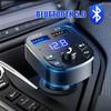 Новый автомобильный беспроводной FM-трансмиттер с Bluetooth 5.0, автомобильный комплект, MP3-модулятор-плеер, Handsfree аудиоприемник, 2 USB-зарядных устройства