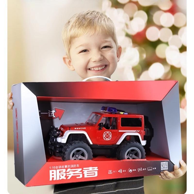Children's Toy Car Simulation Camouflage Fire Truck Police Car Off-road Vehicle Boy Inertia Car