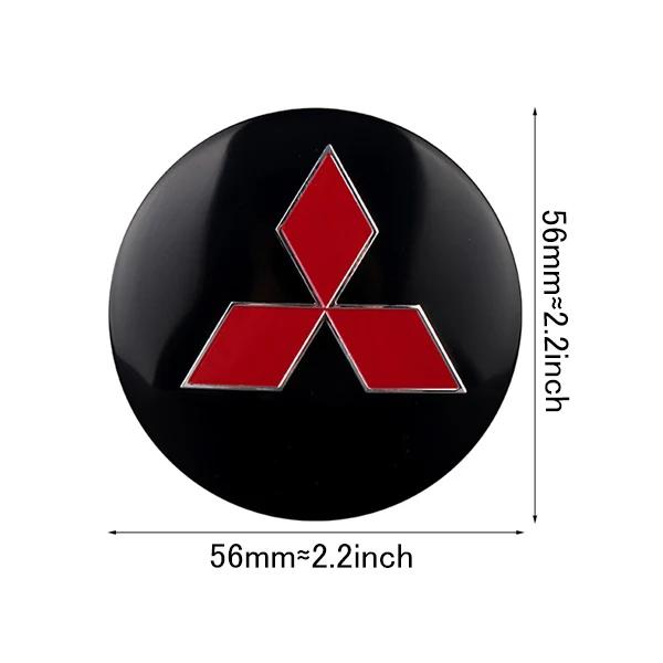 vdpc7 56mm 60mm Wheel Hub Protective Cap Shell Stickers Car Exterior Accessories for Mitsubishi Lancer 9 Eclipse Cross Delica Pajero O