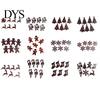 Easy Install Christmas Entryway Decor 7Pcs Wooden Silhouette Lights with Warm Backlight, LED Reindeer Lighted Winter Scene for Living Room Santa