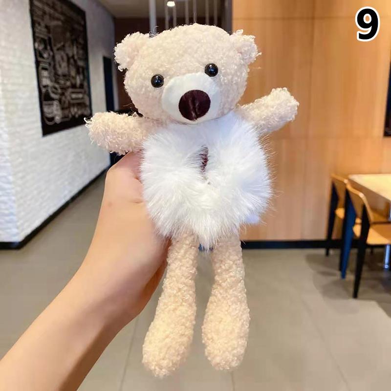 Милый мультяшный медведь-обнимашка, резинка для девочек, плюшевый хвостик, резинка для волос Maruko, эластичное кольцо для волос, головной убор для девочек, детские аксессуары для волос