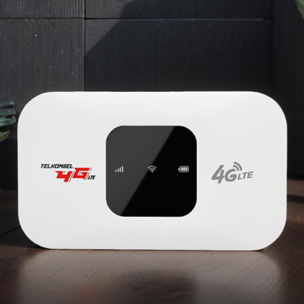 Portable Mini Mobile WiFi Router 150Mbps 4G LTE Pocket Mobile Hotspot  8 To 10 Users with SIM Card Slot for Car Travel Vacation