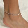 Summer Fine Paragraph Shiny Full Diamond Anklet Fashion Hundred Matching Sexy Anklet High-Grade Women's Anklets