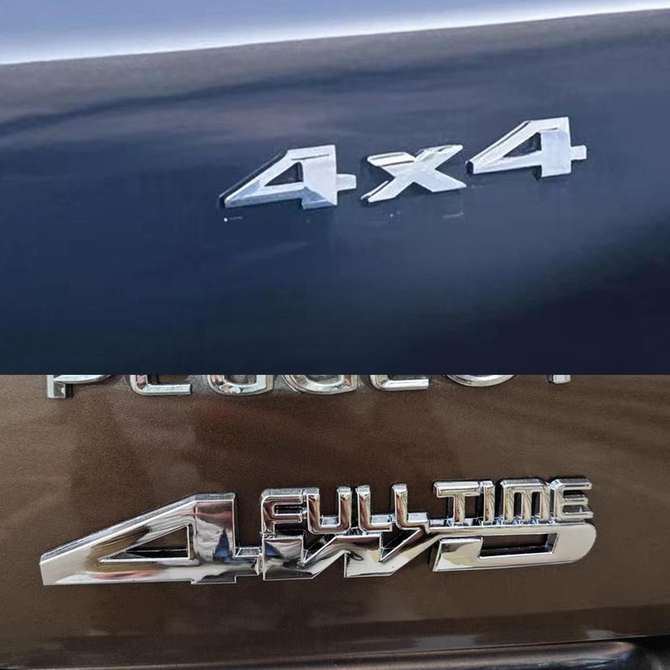 4WD 4x4 Полный привод Металлическая наклейка на автомобиль Логотип Эмблема Значок Наклейки Аксессуары для стайлинга автомобиля