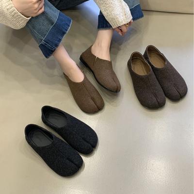 2025 осень новый шерстяной мягкий носок чехол для стопы стопа универсальный мягкая подошва копытца носок женские туфли одинарные