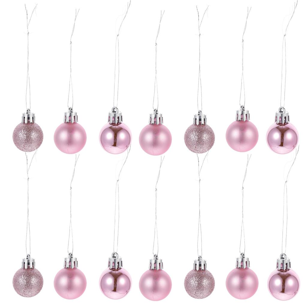 24Pcs Holiday Golden Ball Ornaments Christmas Tree Decorations 3Cm Festive Pendant for Party Wedding Ceremony Ball Ornament