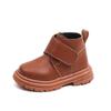 Kids' Martin Boots - Solid Color Short Boots for Boys and Girls. Soft Bottom, Non-Slip Leather Boots for Spring and Autumn