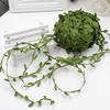 20M Artificial Vine Green Leaf Rattan Simulation Foliage Garden Party Wedding Decoration Leaf Vine Wreath Home Wall Art Decor