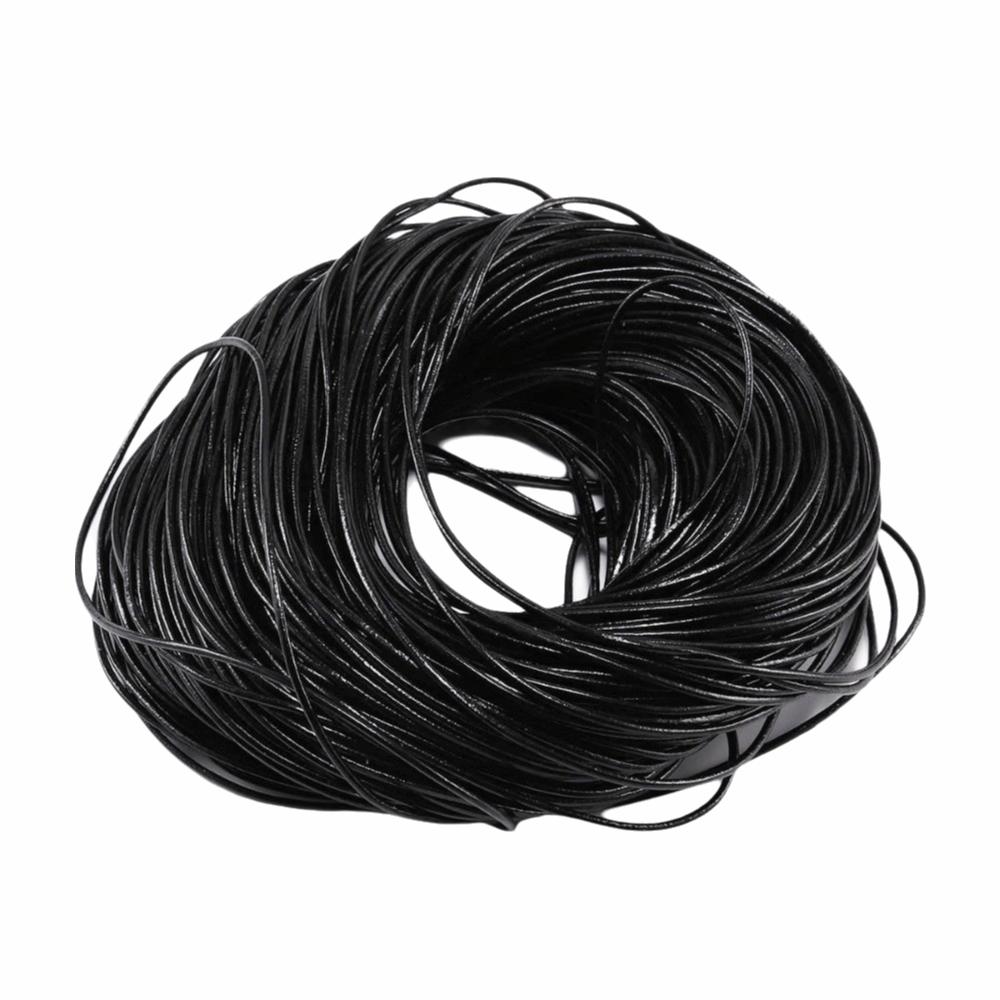 Round Cow Leather Cord 2/5 Meters Bracelet Findings Rope Leather Thong Cord  DIY Jewelry Making