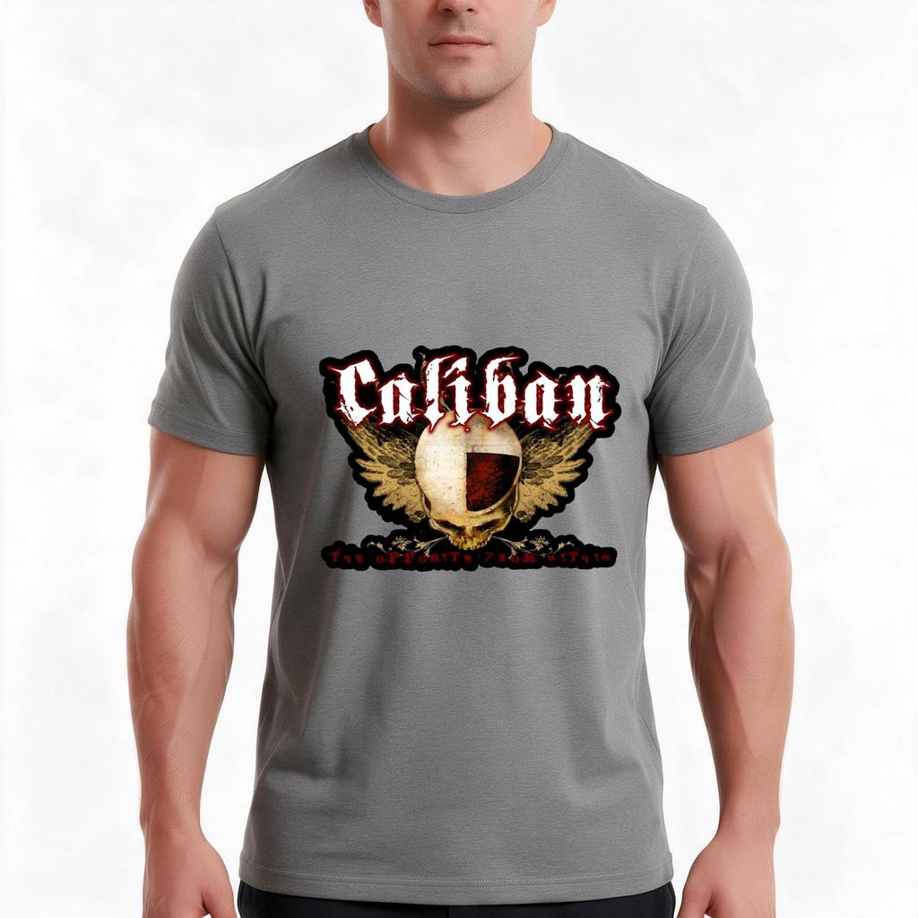 Caliban Band Metal Artwork T-Shirt Summer Casual Cotton Tee Oversized Streetwear Tops Vintage Graphic Print Unisex Unisex Unisex