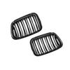 Пара для BMW 3-й серии E46 1998-2001 2/4 двери автомобиль передняя решетка радиатора 318i 320i 325i 330i глянцево-черная гоночная решетка радиатора аксессуары