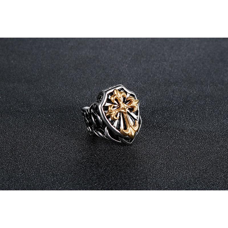Fashionable Cross Ring, Domineering Retro Men's Ring Jewelry