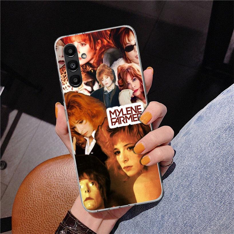 Mylene Farmer Phone Case For Samsung Galaxy A17 A16 A15 A14 A13 A57 A56 A55 A54 A53 A37 A36 A35 A34 A33 A26 A25 A24 A23 Galaxy A