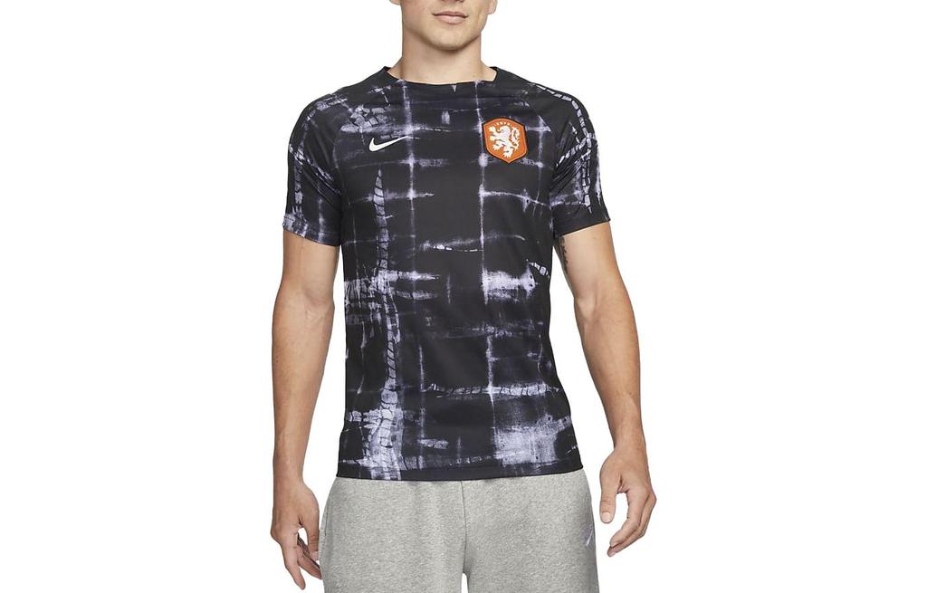 Nike T Shirts Men's Black Crew Neck Moderate Straight Fit DM9550-010