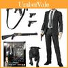 Medicom Toy Mafex 085 Джон Уик Глава 2 Экшн-фигурка со сменными головами и в коробочной упаковке