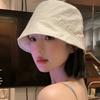 Adjustable Drawstring Bucket Hat Large Basin Hat Fashion Beach Cap