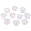 1Pcs Rainbow Crystal Clear Acrylic Liquid Dish Tappen Dish Glass Cup With Lid Bowl For Acrylic Powder Monomer Nail Art Tool