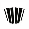 Carbon Fiber Black Car Window Door Column BC Pillar Post Cover Trim Fit For KIA KX5 2016-2022 Mirror Effect PC