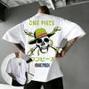 Аниме Футболка One Piece Мужская Женская 2026 Лето Новая Хлопковая Повседневная С Коротким Рукавом Футболки Соломенная Шляпа Команда Луффи Оверсайз Уличная Одежда