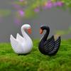 2PCS/Set DIY Statue Fairy Garden Ornaments Goose Model Home Decor Miniature Animal Swan Figurine