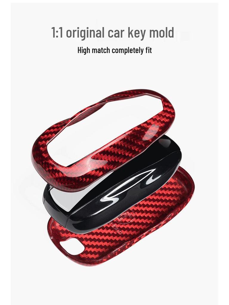 Real Carbon Fiber Key Case for Tesla Model 3 Sedan