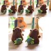 Capybara Stuffed Animal Keychain Pull String Wagging Tail Pp Cotton Plush Backpack Charm
