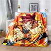 Japanese portable Dragon Cartoon Ball flannelette lightweight thin sheet sofa cover family office casual warm throw blanket.