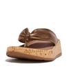 Сандалии FLATFORM Bronze cm [Fit Flop] F-MODE LEATHER-TWIST-STONGS (ПРОБКА) Женщины 25.0