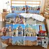 European and American construction three-piece 3D digital printing bedding quilt cover