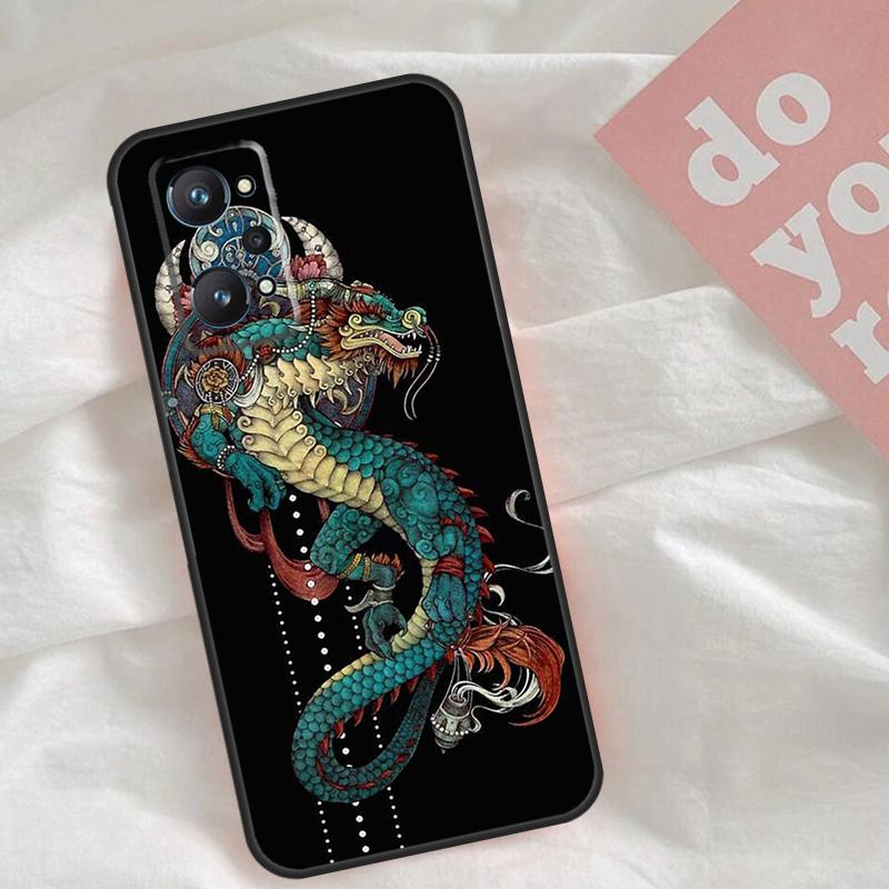 Модный чехол с китайским драконом для Realme C51 C75 C63 C61 C55 C53 C35 C65 C67 C71 15 11 12 13 14 Pro Plus GT6 GT7 Pro