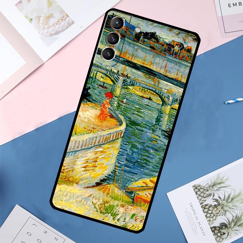 Масляная живопись Ван Гога Чехол Для Samsung Galaxy S25 Ultra S21 S22 S24 S23 Ultra S9 S10 Plus S21 FE S25 FE Задняя крышка